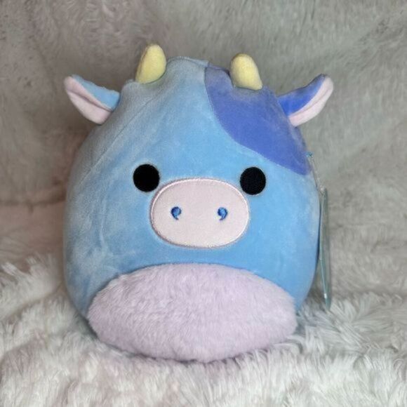 NWT Squishmallows Clayton the Blue Cow - Picture 1 of 6